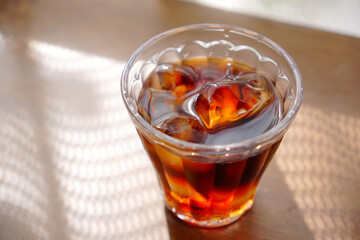 氷の入ったアイスコーヒー　イメージ