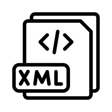 XML file line icon