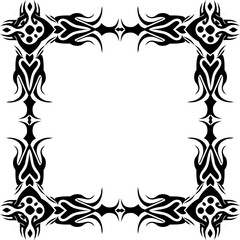 Tribal art text divider