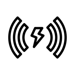 wireless charging line icon