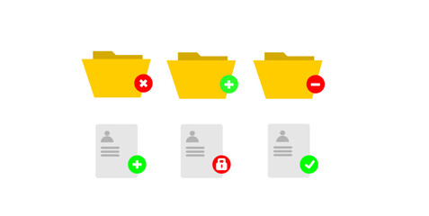 file management concept. Computer files directory. Folders organised in a system of storage. Folder with network. Computing map. Data storage.