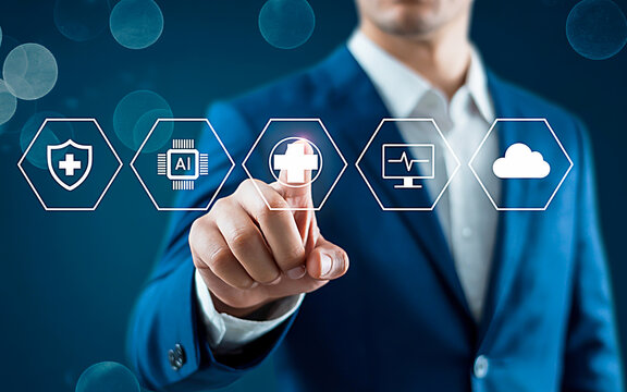 AI-Driven Healthcare Revolutionizing Medicine with Virtual Interfaces and Smart Technology - Powered by Adobe