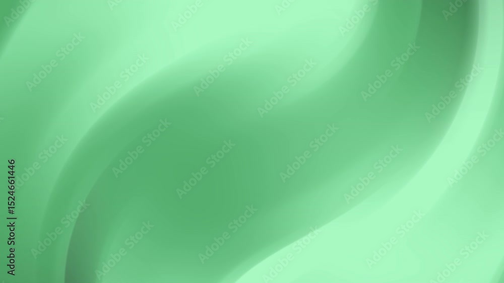 Poster abstract background with soft, flowing pastel green waves. smooth gradients create a calming, serene