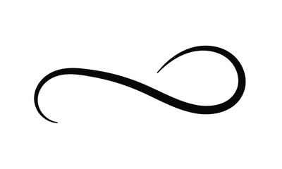 Swoosh, swash underline stroke set. Abstract wavy thin line. Squiggle elements. Vector illustration. EPS 20 . isolated on the white background. 