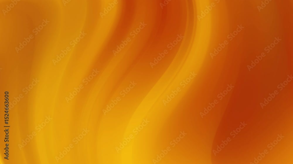 Poster abstract animation of warm orange and gold hues creating flowing, wavy patterns. smooth gradients an