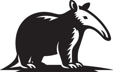 Fototapeta premium Aardvark vector illustration, aardvark vector illustration icon full body
