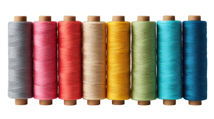  Spool of Thread on White Background