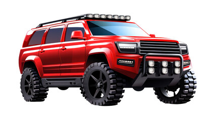 Car on White Background