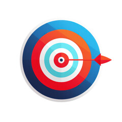  Target Icon with Arrow Hitting Center Symbolizing Success