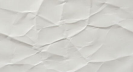 Obraz premium Crumpled White Paper Texture Background