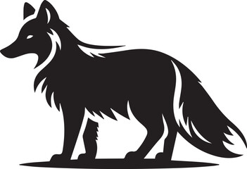 Obraz premium vector illustration of cartoon fox, fox vector illustration, fox vector illustration icon full body