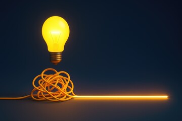 Bright idea unraveling tangled wires problem solving