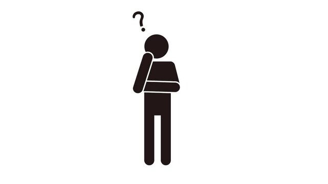 考える人のピクトグラム