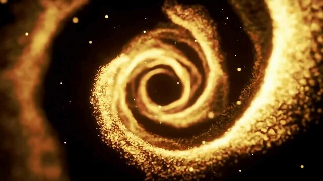 Abstract of  Fibonacci Spiral: Living Light