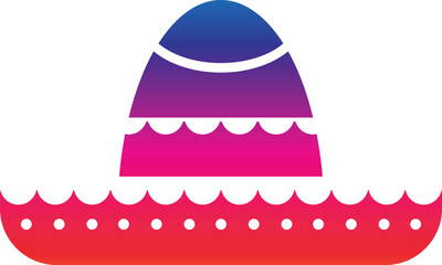 Female and male summer hats flat vector illustrations set