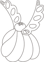 Sweet Dessert Decorated with Blueberries and Chocolate Doodle

