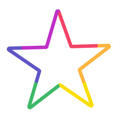 Pride Rainbow Geometric Frame