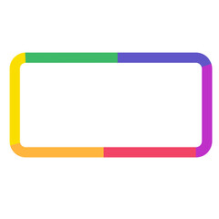 Obraz premium Pride Rainbow Geometric Frame