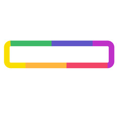 Obraz premium Pride Rainbow Geometric Frame