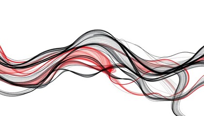 Fluid, single-line pen strokes forming abstract shapes and patterns,  graphic,  doodle