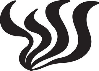 steam, smoke, rising, wavy, lines, abstract, black and white, vector, graphic, design, illustration, element, symbol, icon, vapor, cloud, movement, flowing, curve, swirl, energy, hot, cooking, food, d