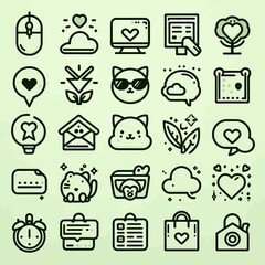 Everyday Essentials: Minimal Line Icon Set