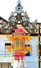 Beautiful Lanna lantern are northern Thai style lanterns in Thailand 