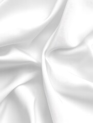 Obraz premium Delicate White Fabric with Gentle Folds Flowing in Smooth, Dreamy Waves