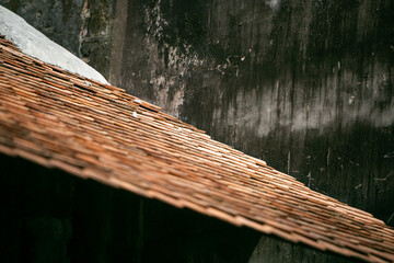 old wooden roof