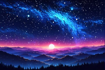 Fototapeta premium 夜の風景アブストラクト