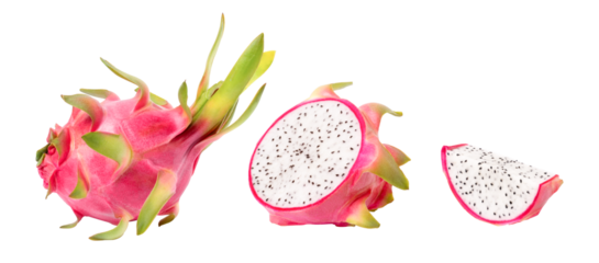 dragon fruit isolated on white background	