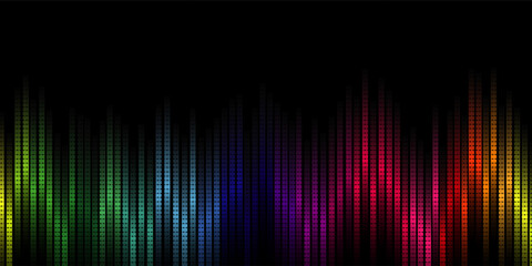 Abstract sound wave. Voice digital waveform, volume voice technology vibrant wave. Music sound energy vector background. Equalizer volume, waveform electronic light illustration