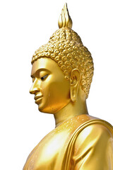  The Golden Buddha statue is a sacred symbol of Buddhism and  general attraction in peaceful Thailand. 