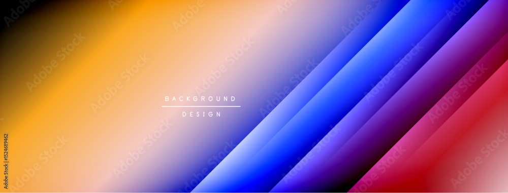 Aufkleber Abstract gradient background. Vivid colors blend smoothly, creating dynamic visual effect. Modern design suitable for digital projects.