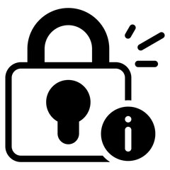 Lock outline mixed icon