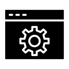 Settings I Vector Glyph Icon design