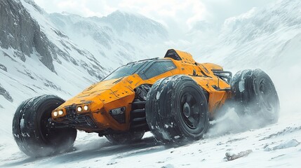 Creative Concept Art of a Futuristic Vehicle