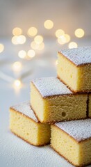 A Delicious Stack of Festive Lemon Cakes