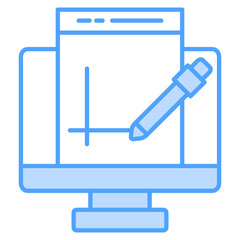 Design Blue Icon Element For Design