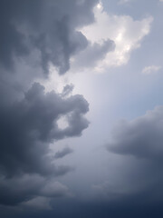 Obraz premium dramatic sky, stormy clouds. before the storm. stratus.