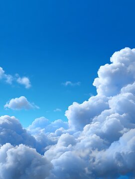 Blue sky with clouds background