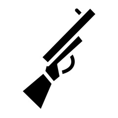 Shotgun Vector Glyph Icon Design