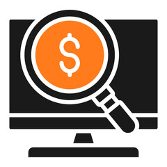 Cost Tracker Icon For Design Elements