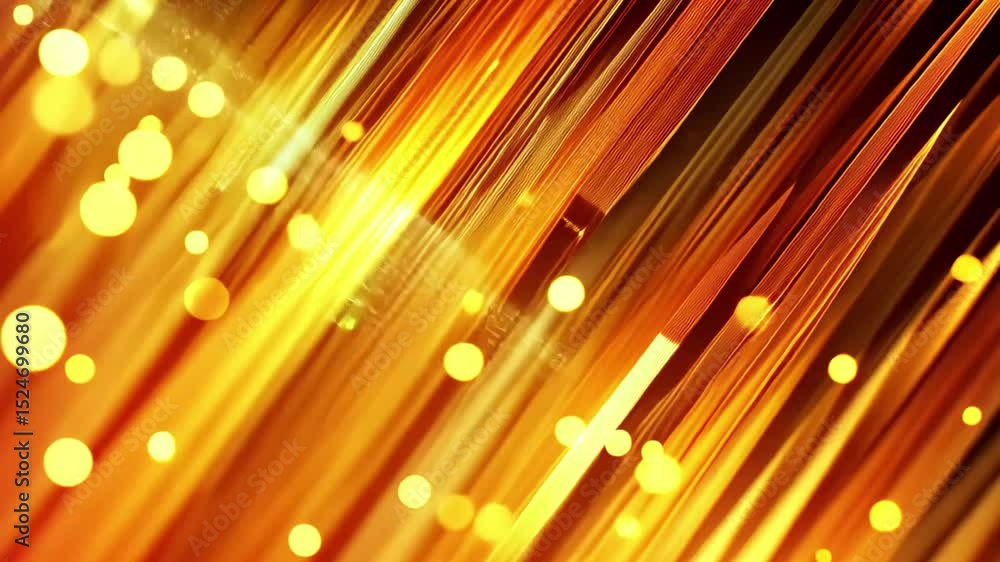 Poster shimmering high tech abstract background with radiant orange and gold elements enhancing visual appe