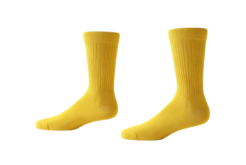 Mockup of medium yellow socks design