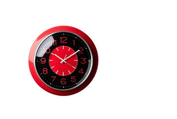 Modern Sleek Vibrant Red Wall Clock Bold Sophistication