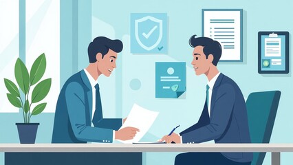 Insurance Awareness Day illustration financial protection planning responsible consultation modern clean design