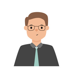 Vector illustrations of flat cartoon character avatars