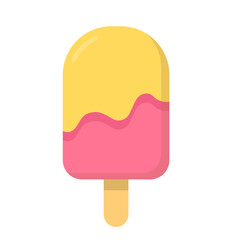 Summer Festival Colorful Pink and Yellow Swirl Ice Cream Popsicle Bar
