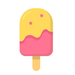 Summer Festival Colorful Pink and Yellow Swirl Ice Cream Popsicle Bar
